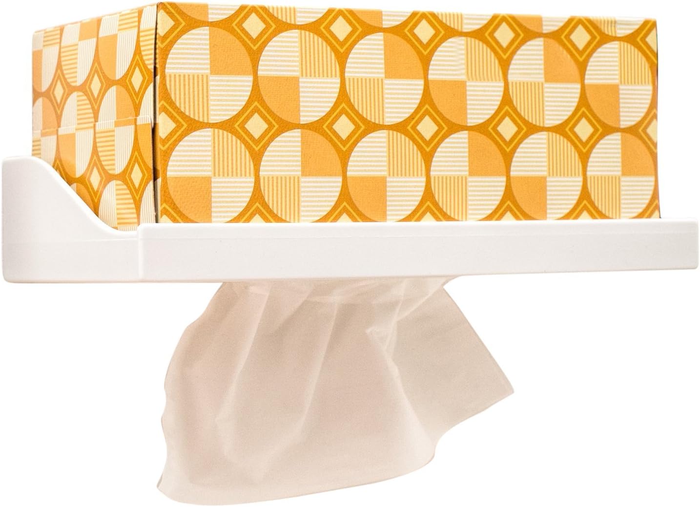 Flip It Tissue Box Holder Wall Mounted - Kitchen, Bathroom, Garage, RV Organizer Rack (Large)