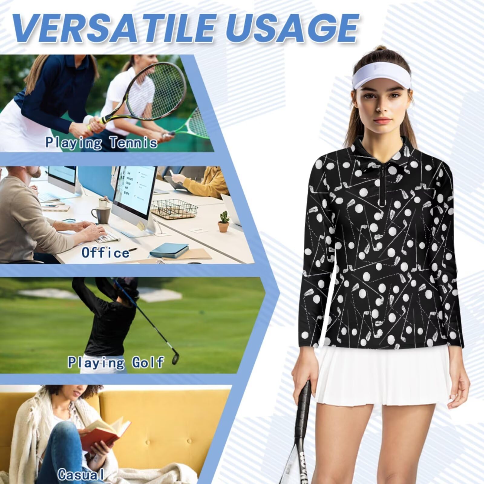 Xoenoiee Camisas de golf a juego para parejas, divertidas camisas polo de golf para parejas, trajes a juego, polos de golf de manga corta