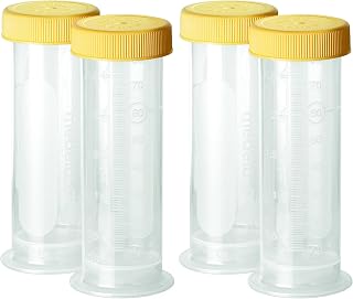 Bottles, 2.7 Ounce, BPA-Free | Breast Milk Storage | Leak-Proof Lids | Freezer Compatible | 12 Count