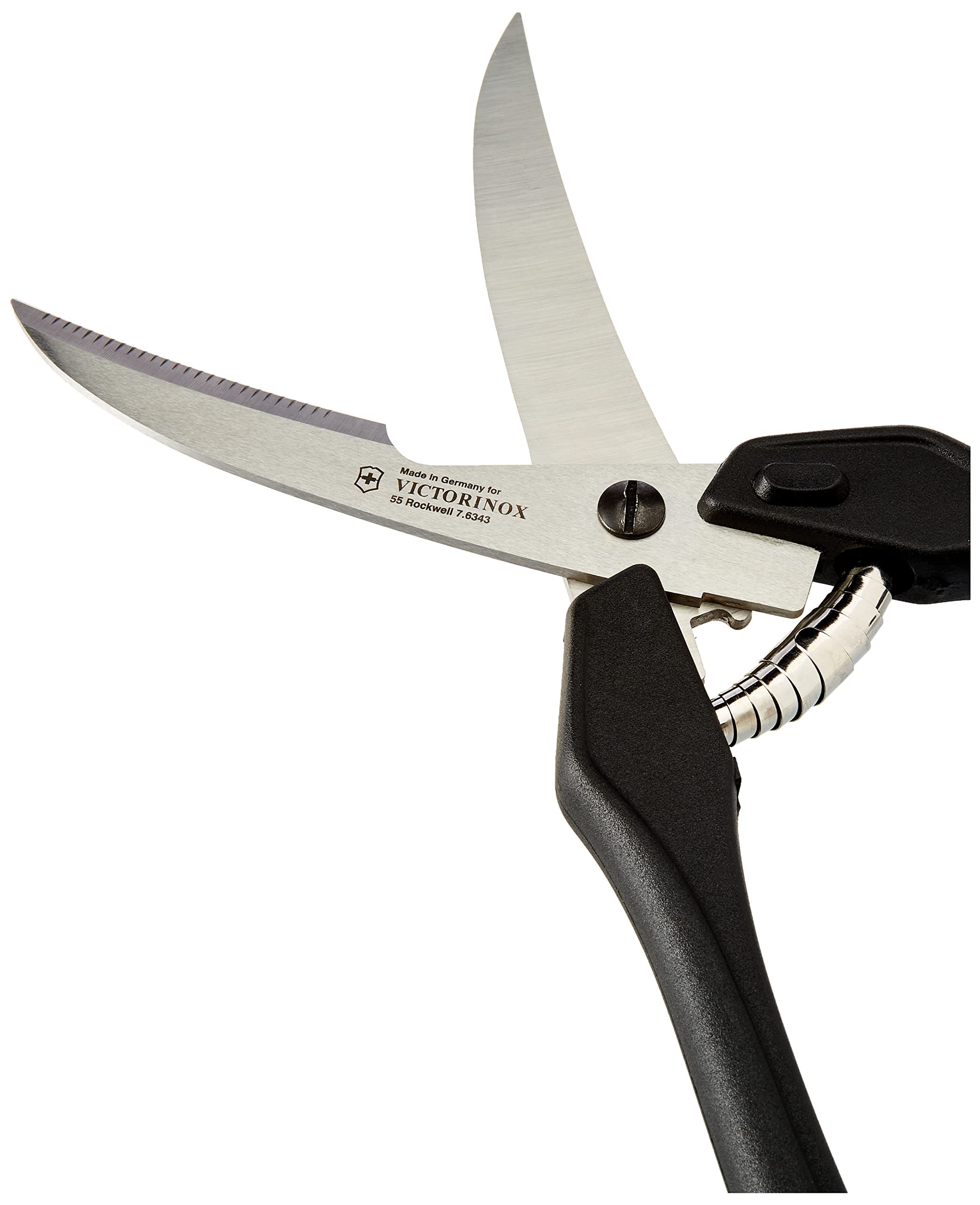 Victorinox Tijeras para aves, tijeras de cocina, acero inoxidable, mango de plástico robusto, 25 cm