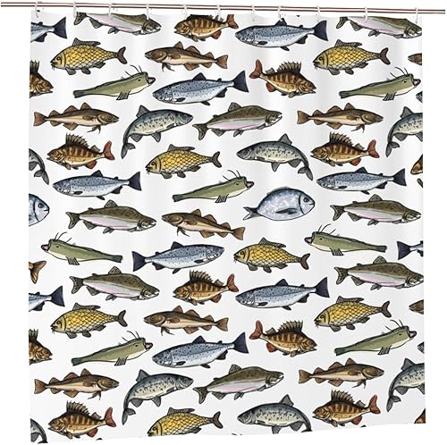 Miniatura 8 de Yomane Juego de cortina de ducha de 72 x 72 pulgadas feliz día de San Patricio con 12 ganchos cortina de ducha de tela de poliéster impermeable para