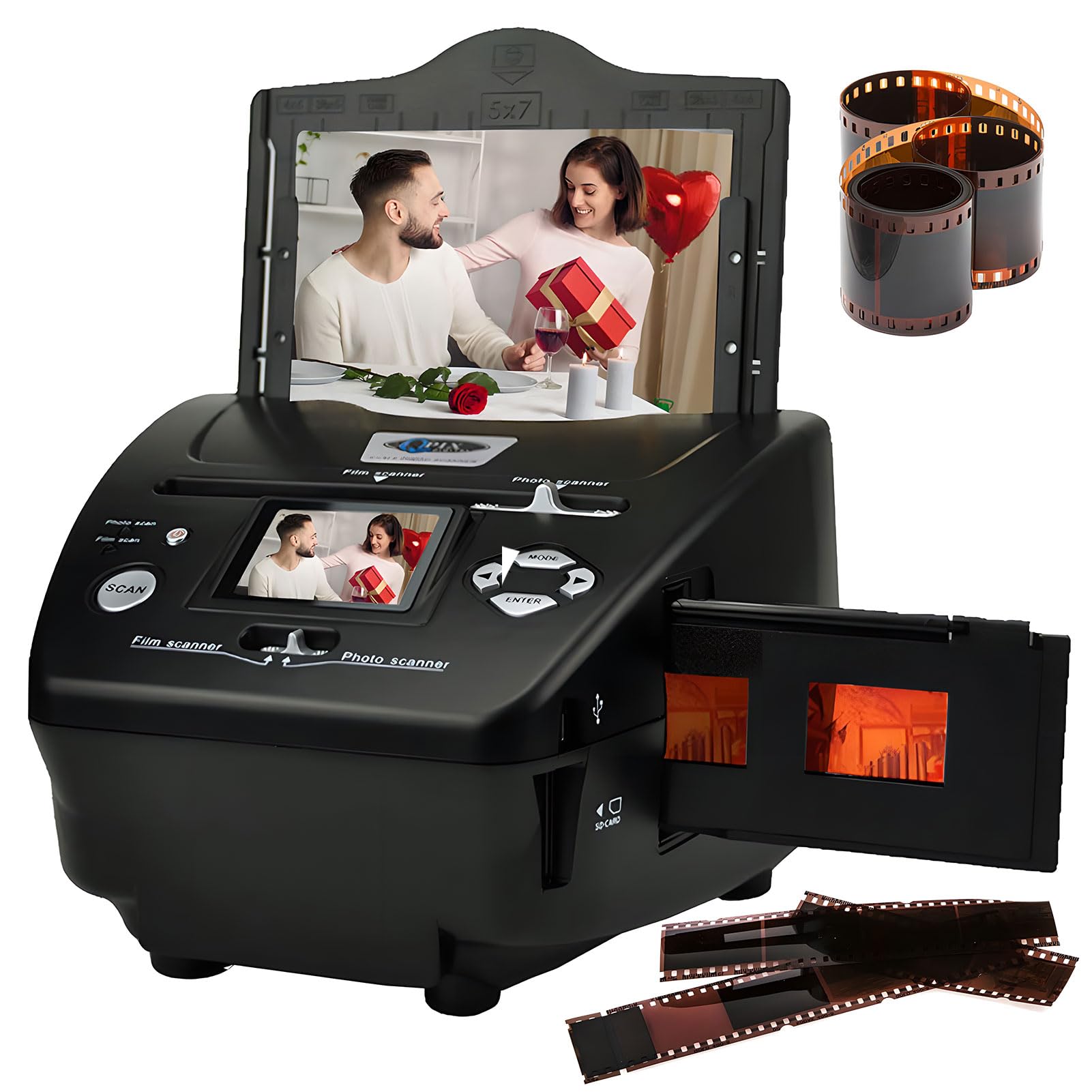 Scanner de films numériques haute résolution écran LCD et négatifs 135 - 8