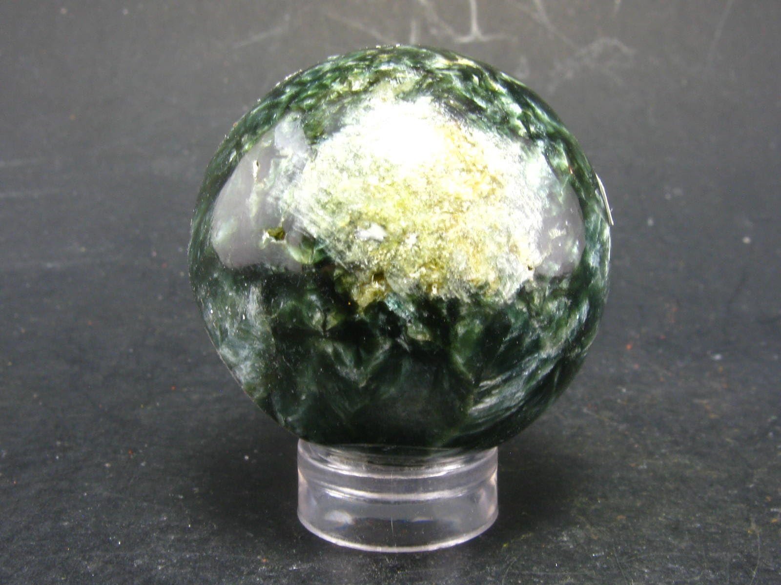 Seraphinite Clinochlore Sphere Ball From Russia - 1.3''