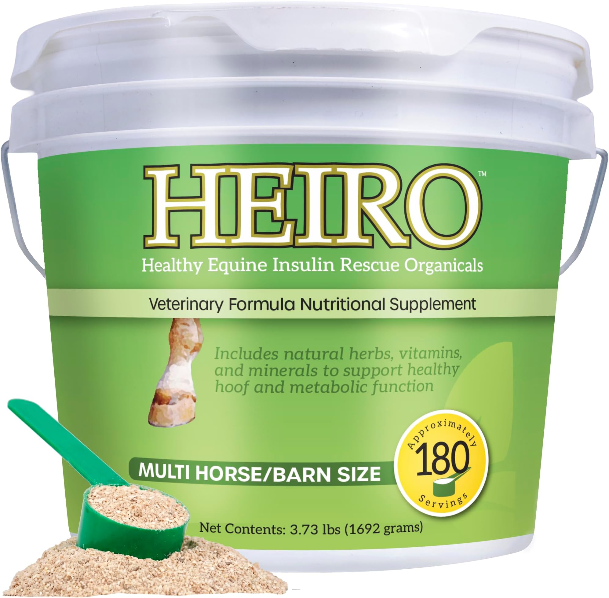 Healthy Equine Horse Insulin Resistant Rescue Organicals 30, 40, 60, 90, or 180 Day Supply 180 Day Supply