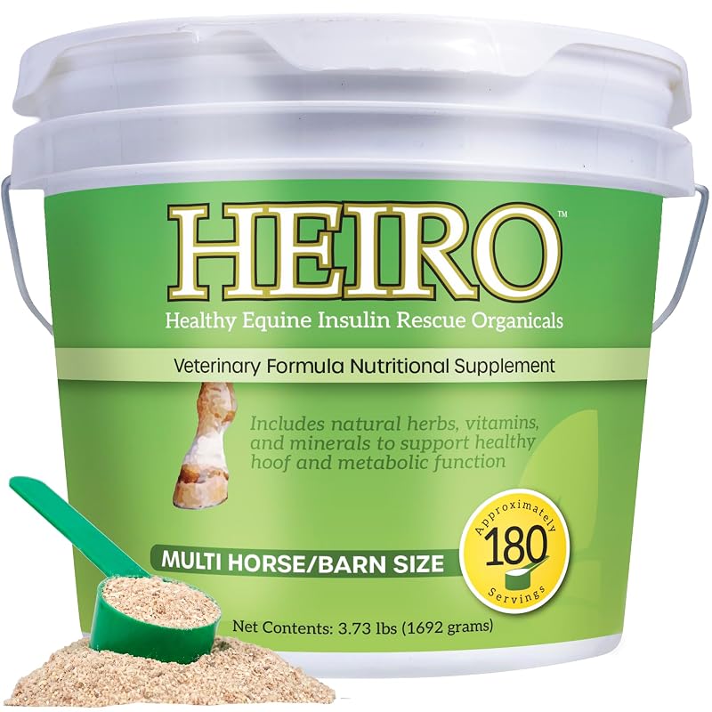 Suplemento para Equinos Heiro com Magnésio, Vitamina E e Blend de Ervas, 180 Porções