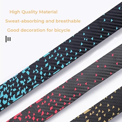 Miniatura 5 de NELboNs Cinta para manillar de bicicleta, cómoda, antideslizante, cinta para mango de bicicleta de carretera, transpirable, suave al tacto,