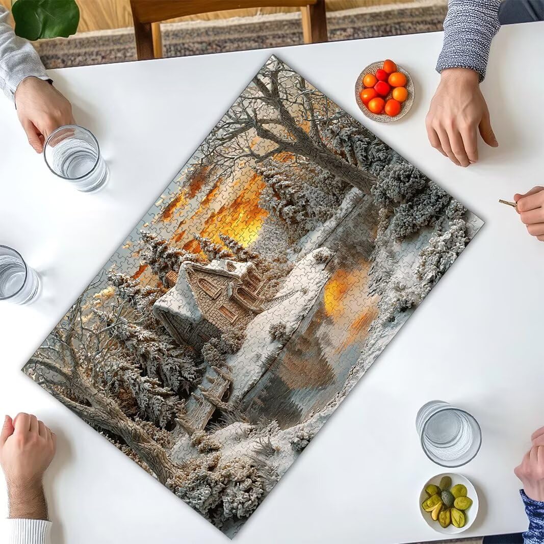 Puzzle Invierno, Puzzle 3000 Piezas para Adultos, Regalo Mujer/Hombre -2223