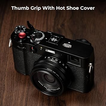 SmallRig Thumb Grip with Hot Shoe Cover for FUJIFILM X100VI / X100V (Black) - 4559