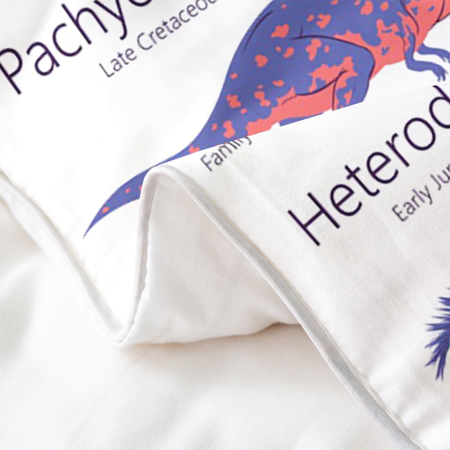 Homewish Dziecięcy dinozaur poszewka na kołdrę 100% bawełna organiczna, zestaw pościeli dla małych dzieci i dziewczynek, zestaw pościeli z motywem starożytnego dinozaura, dla chłopców, dżungla,