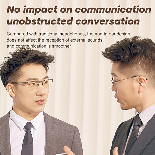 Miniatura 4 de Auriculares de oreja abierta con clip Bluetooth inalámbricos Bluetooth Air Bone Conduction Headset Head Set con micrófono Auriculares de conducción