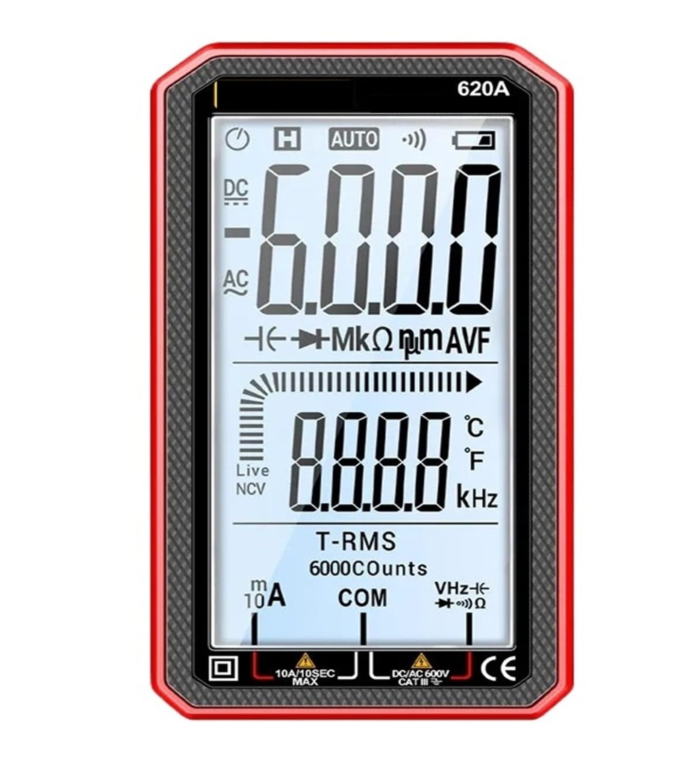 Multimètre numérique 620A automatique 6000 comptes testeur de capacité - 3