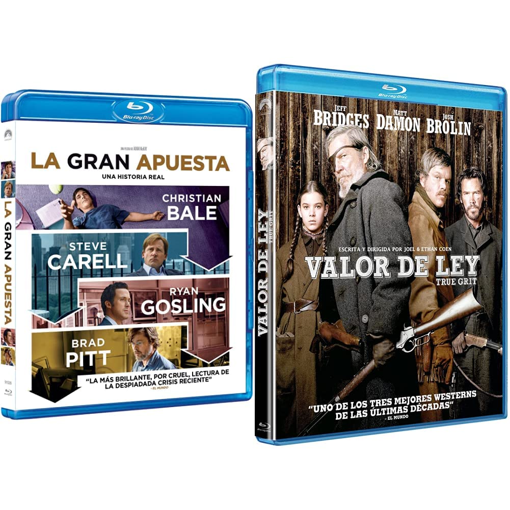 Películas Blu-ray La Gran Apuesta y Valor De Ley 2011 discos ópticos originales