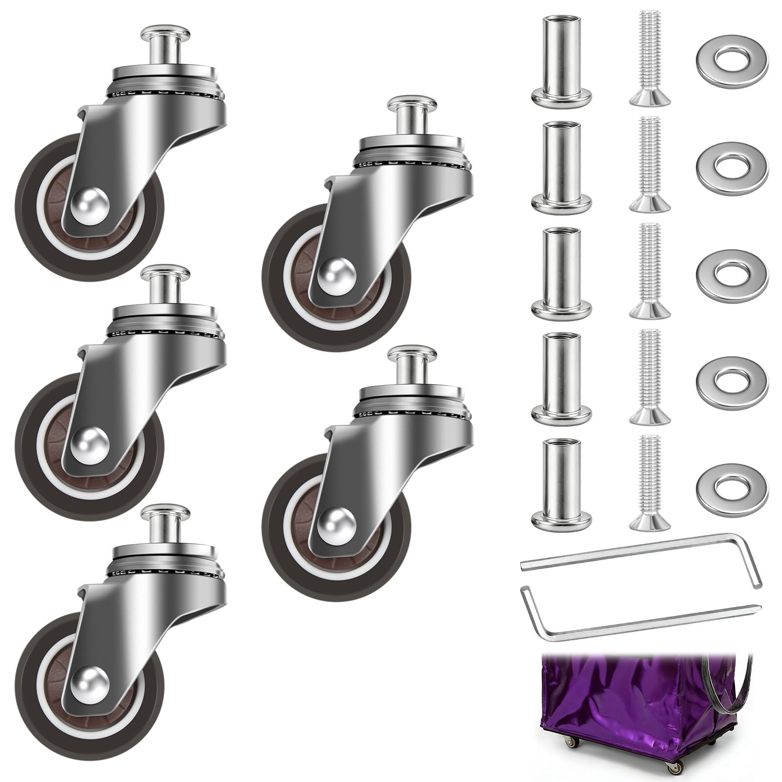 Photo 1 of 1.5 Inch Heavy Duty Replacement Wheels for HULKEN Bag with Wheels