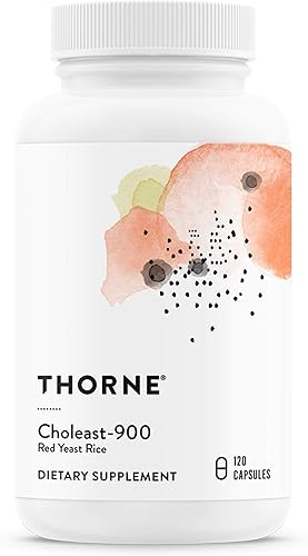 Thorne Choleast-900 - 900 mg de extracto de arroz de levadura roja 120 cápsulas