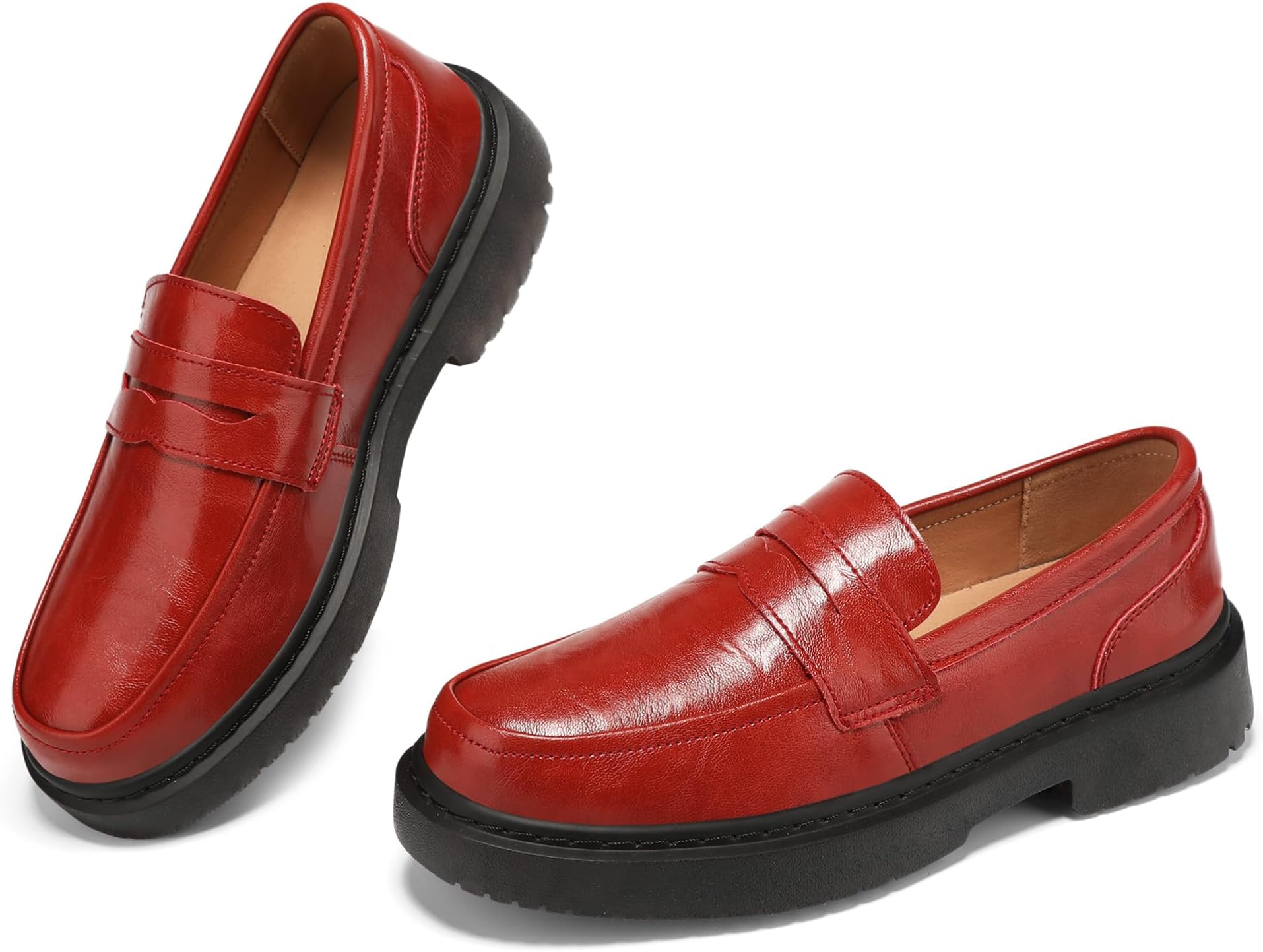 Women's Penny Loafers Slip On Comfortable & Lightweight Driving Moccasins Casual Office Work Flats Cute Business Dress Shoes