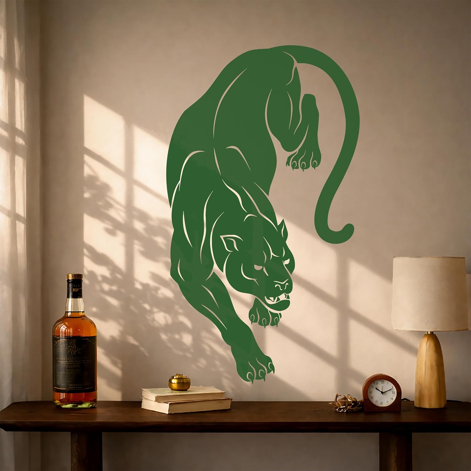 Vinyl Wall Decal Panther Wild Cat Black Jungle Tribal Animal Predator Stickers Mural Large Decor (g2140) Black