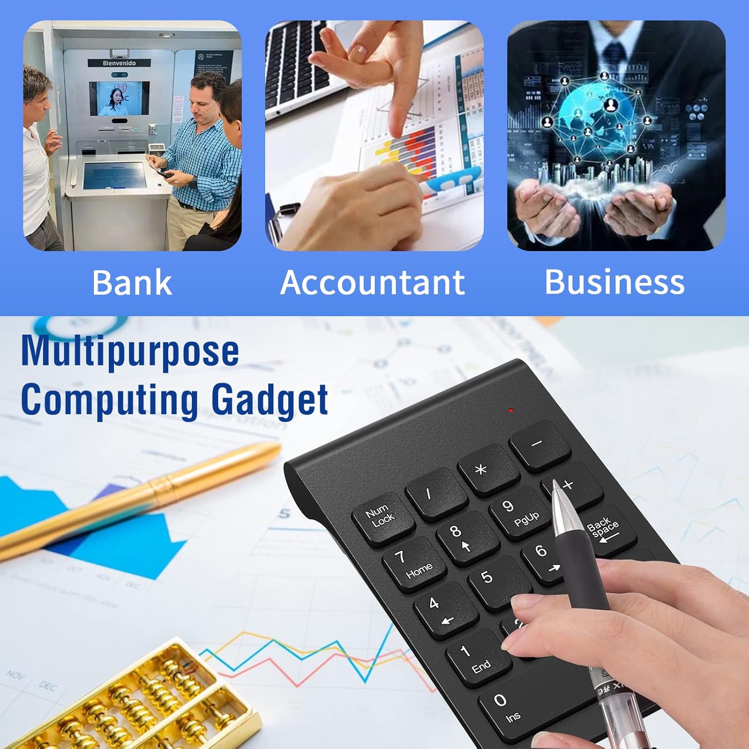 cimetech K268 keypad used in various professional settings like banking, accounting, and business