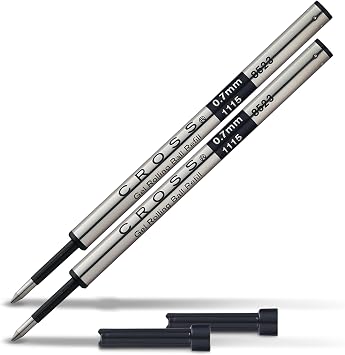 Cross Selectip Gel Rollerball Pen Refill, Medium Point, Black, 2-Pack 8523-2