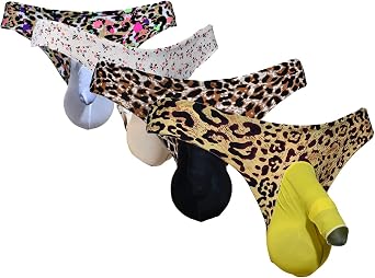 LESOYA Mens Sexy Ice Silk Triangle Bikinis Low Rise Panties Lace Sheer Boxer Briefs Underwear with Sheath Pouch