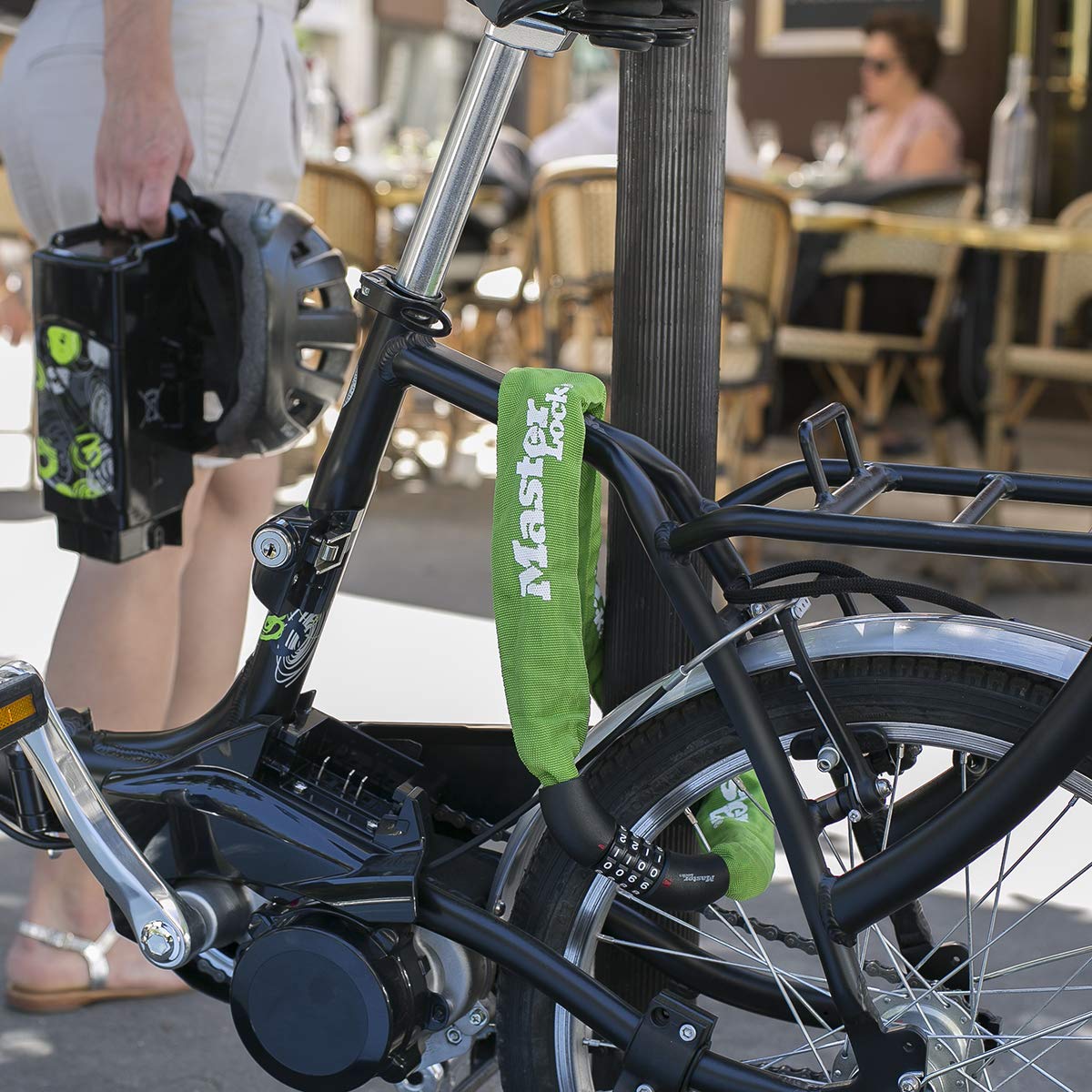 Lucchetto A Combinazione Con Cavo 90 Cm - Per Bici, Scooter, Bagagli E Moto - Foto 8