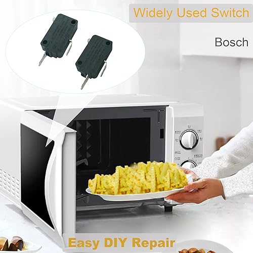 Miniatura 4 de LONYE 00617228 & 00617229 Reemplazo del interruptor de bloqueo de puerta de microondas para microondas Bosch 617228 617229 AP4512903 AP4512904