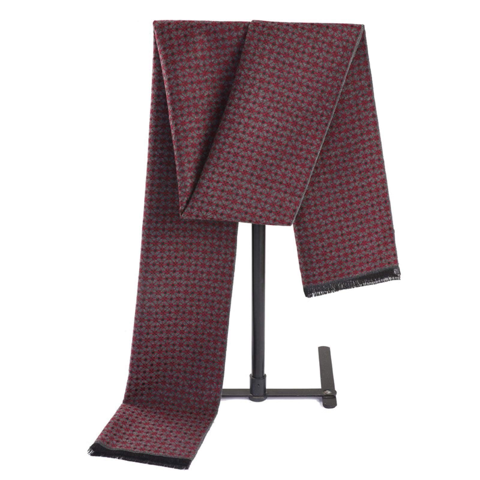 Bufanda de cachemira para hombre de invierno bufanda de los hombres cálido suave chal y bufanda chal 180cm rojo