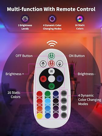 ZUCKEO 10W LED Spot Lights Indoor RGBW Color Changing Uplighting Indoor with Remote, 120V Christmas Spotlight Up Lights Plug in, Accent Landscape Lighting with Switch for House Halloween Decor(1Pack)
