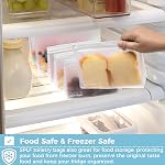 SPLF Sacs de toilette clairs étanches TSA Sacs à fermeture éclair approuvés Taille du quart BPA Sacs de maquillage gratuits pour femmes Hommes Sacs pour toilettes, blanc, 2 grand 2 Moyenne