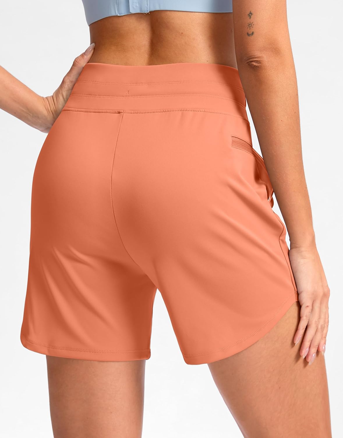 G Gradual Women's 5" Athletic Running Shorts with Zip Pockets Stretchy Quick Dry High Waisted for Workout Gym Hiking - Image 3