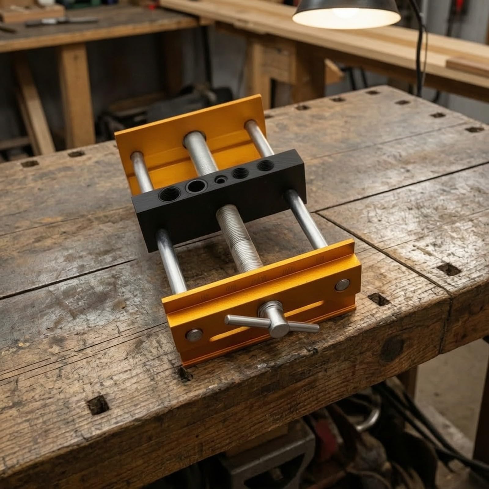 Kit di Guida per Trapano Professionale | Regolabile, Boccole di Guida, Anodizzato, Officina, Falegnami,