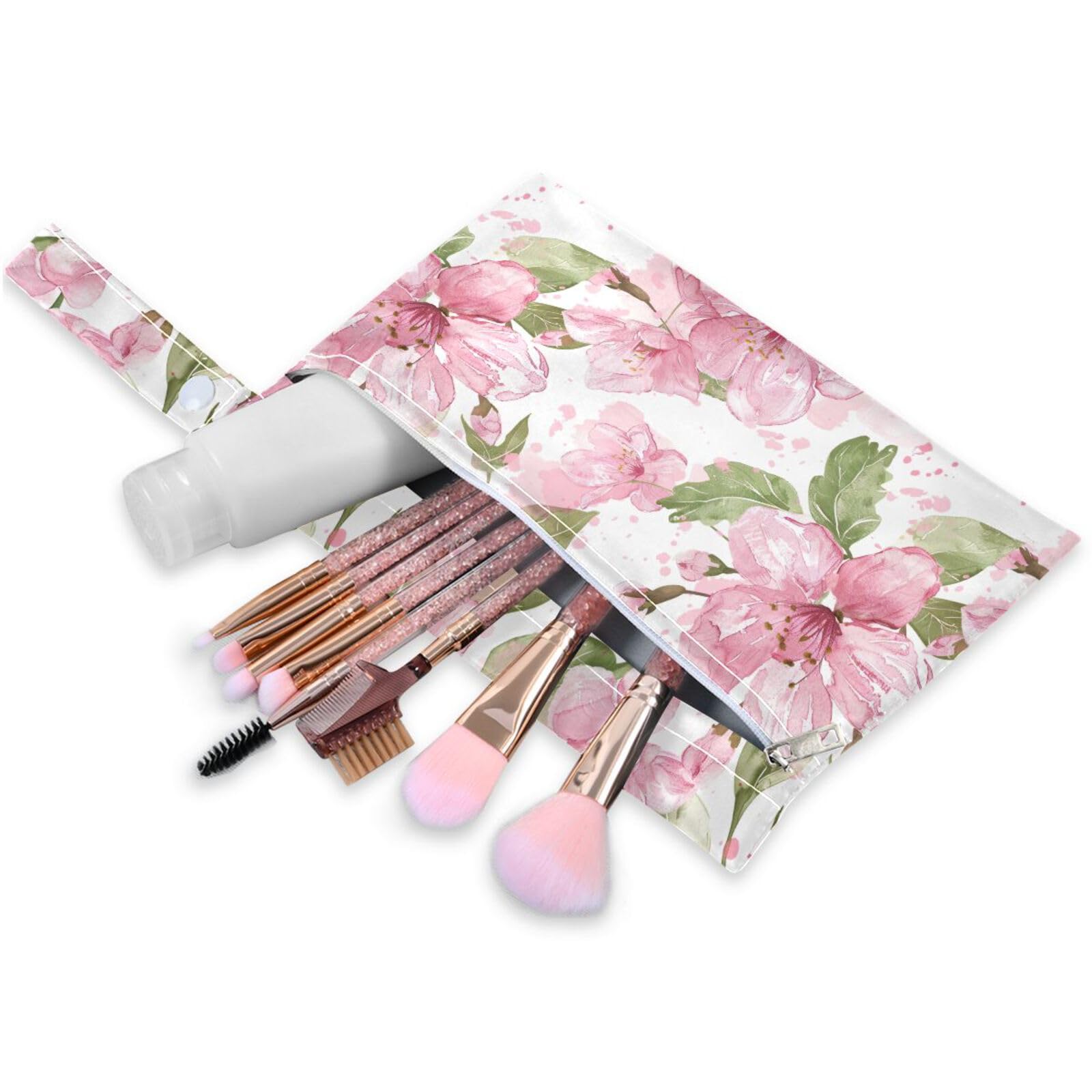 Coikll Wet Dry Bags for Cloth Diaper 2 Pack Waterproof Yoga Gym Bag for Swimsuit Wet Clothes Baby Items-?Pretty Flower?