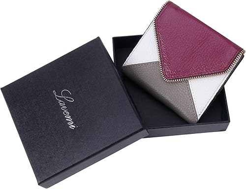 Miniatura 7 de Lavemi Carteras ultrafinas de cuero compacto para mujeres y niñas, con bloqueo RFID, tarjetero para tarjetas de crédito para mujeres