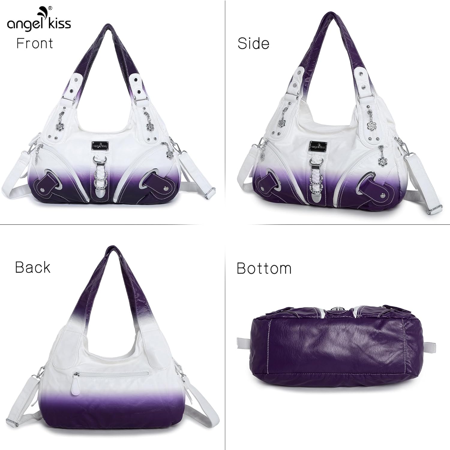 Angelkiss Hobo Purses and handbags for Women Satchel Handbag Women Purses Large Daily Shoulder Bags | Purses, handbags, Handbag, Women Purses, Large, Daily - Image 3