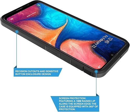 Miniatura 4 de Rosebono - Funda compatible con Samsung Galaxy A20A30A50, funda rígida híbrida delgada de silicona colorida a la moda para Samsung Galaxy A203050