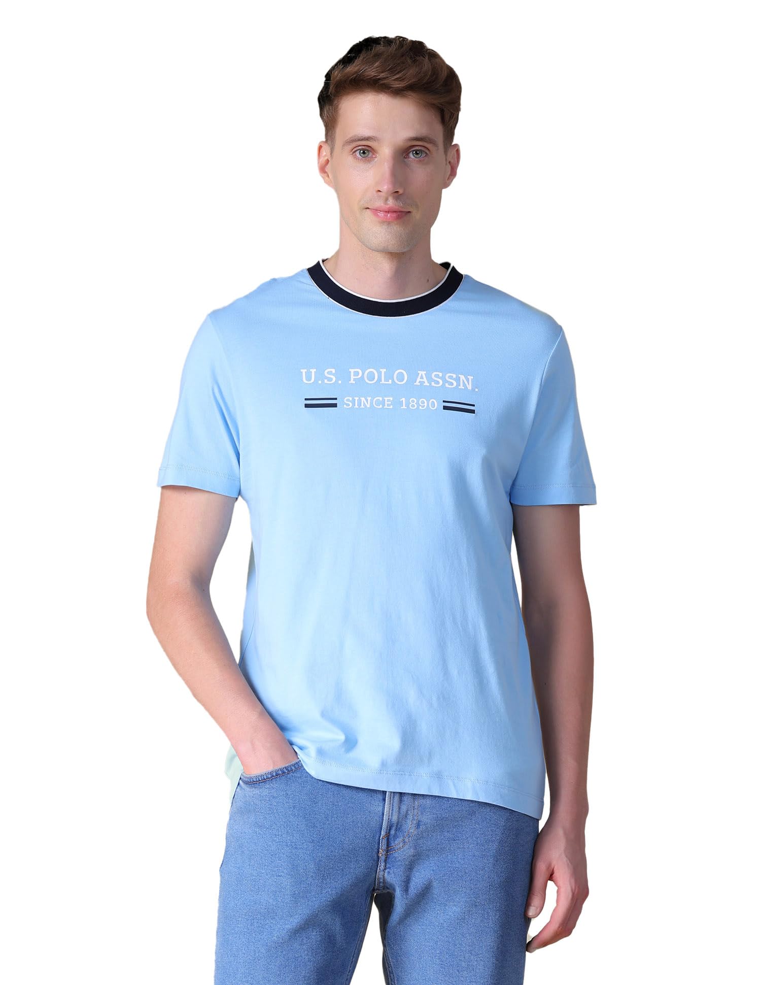u.s. polo assn. U.S.Polo Association Men's Brand Printed Slim Fit T-Shirt-picture-44