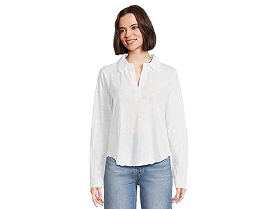 Mod-o-doc Long Sleeve Easy Polo T-Shirts Women