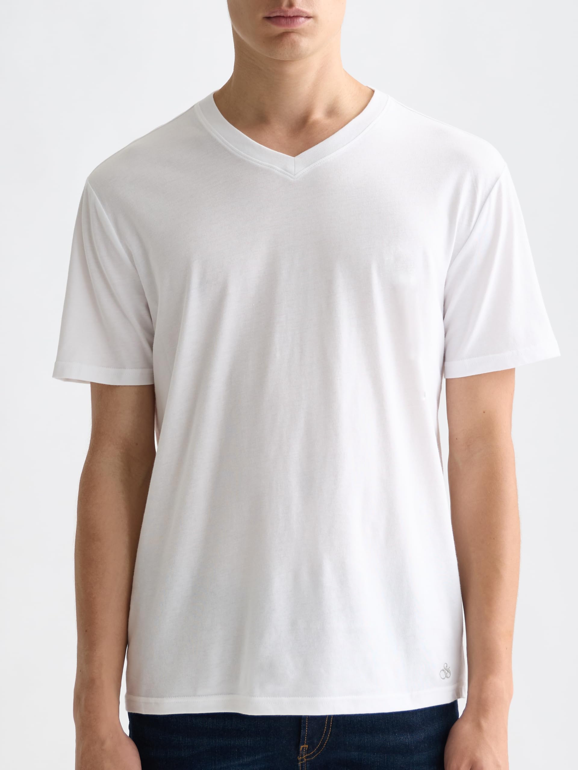 Scotch & Soda Herren Men’s V-Neck T-Shirts – 3-Pack T-Shirt