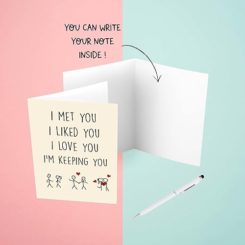 Miniatura 3 de Cheerin Tarjetas del día de San Valentín para él o ella  Tarjeta de aniversario  Regalos para él o ella  Regalo divertido tarjeta de cumpleaños para