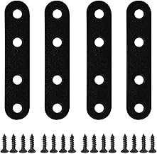 Joint Metal Fittings, Set of 4, Stainless Steel I-Shaped Metal Fittings, Shelf Brackets, Fixing Plates, Fixing Plates, Fixing Hardware, Flat, Furniture, Fixing, Repair, Reinforced Plate, Connecting