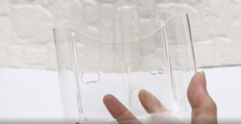 Zasvec A6 Flyerständer 2 Stück - Klare Acryl Prospekthalter 10,3x8,5x20 Cm Für Tisch & Wand