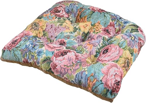 Cojines para sillas de comedor, paquete de 2 cojines gruesos de estilo europeo para sillas de cocina, juego de 2 con lazos, cojines en forma de U