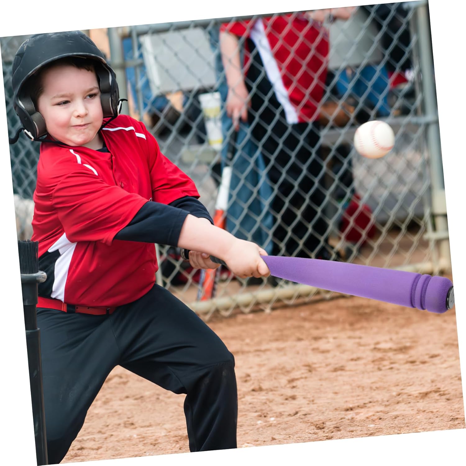 Abaodam 1Set Funny Baseball Sponge Rubber Bat and Ball Safe Outdoor Indoor Play Accessory for Boys for Backyard Fun and Parent Bonding