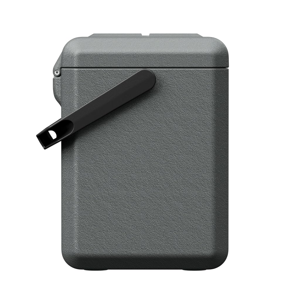 Yolco ET18 Carbon kompresorowa lodówka turystyczna 18 l z akumulatorem SC4B – przenośna lodówka i zamrażarka do -20°C, 12/24 V DC i 230 V, USB, do samochodu, ciężarówki, łodzi, na kemping, szara
