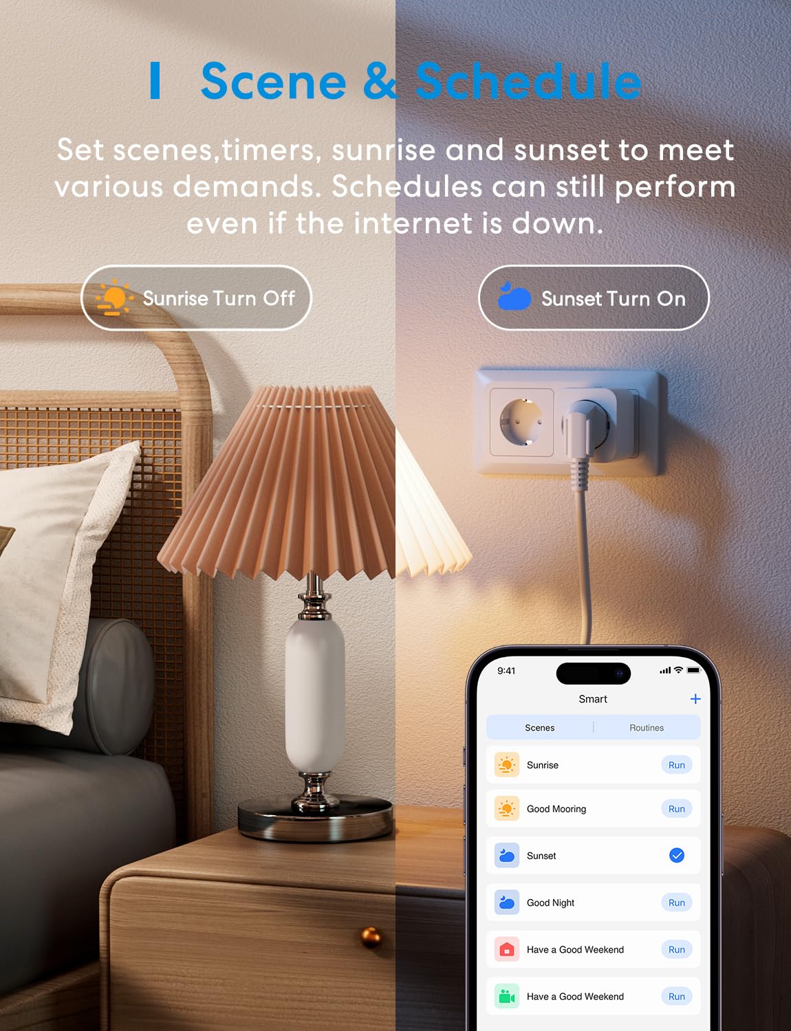 Meross Smart WLAN Steckdose Mit Strommessung16A, WiFi Steckdose 4er Pack mit App Fernsteuerung & Zeitschaltuhr, Kompatibel Mit Apple HomeKit, Alexa, Google Home, SmartThings