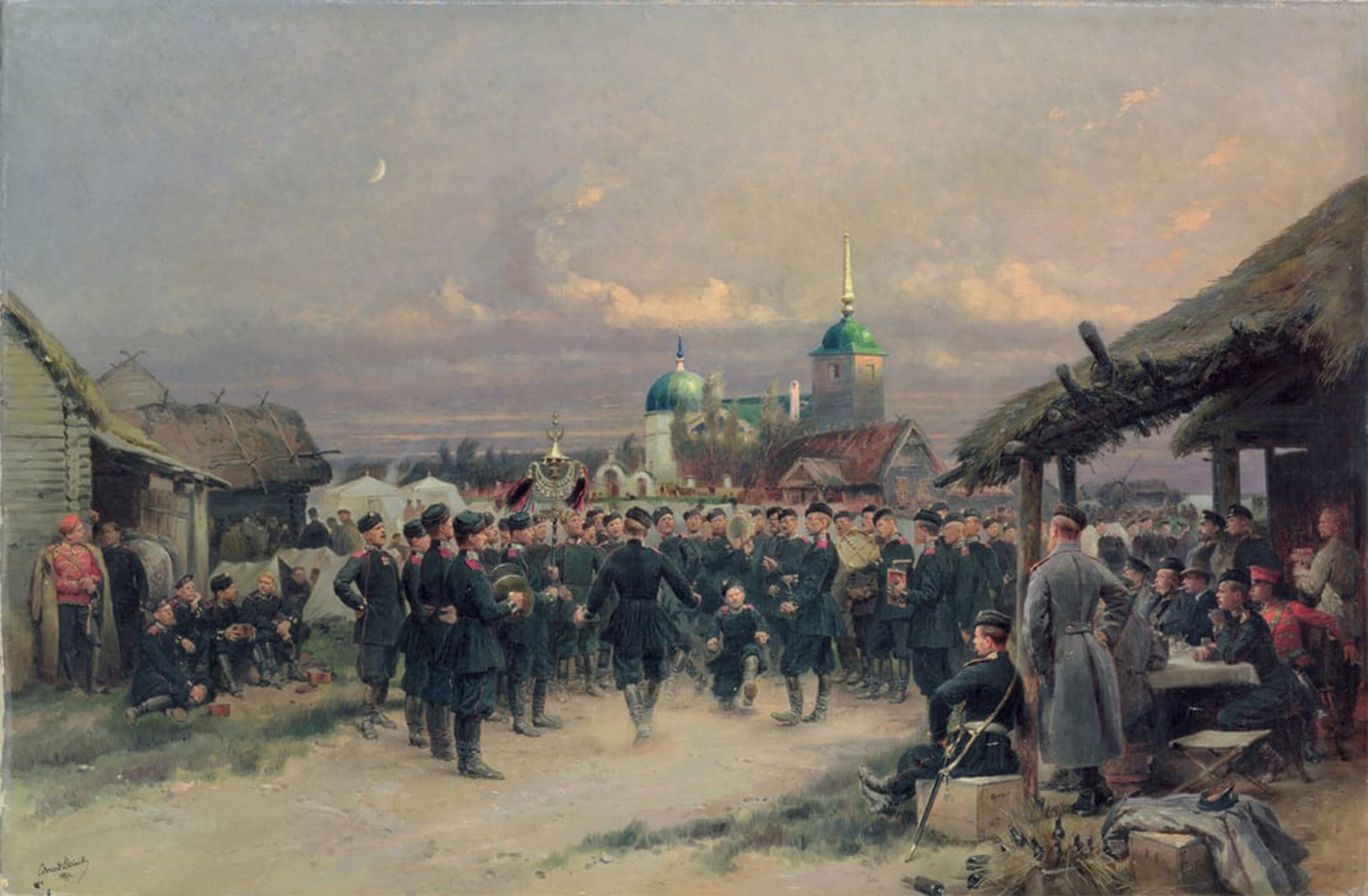 POSTERIIk Famous Animal Posters Vintage Picture Chorus of the Fourth Infantry Battalion At Tsarskoe Selo by Jean Baptiste Edouard Detaille Modern Wall Decor for Home Decor 60x90cm