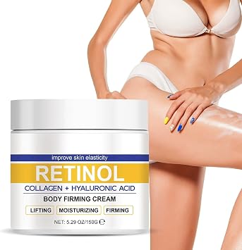 Retinol Hydrating & Firming Body Lotion, Face Moisturizer & Body Cream For Women & Men, Intense Lifting, Toning & Smoothing, Improves Skin Elasticity, Reduces Fine Lines & Wrinkles 5.29 oz