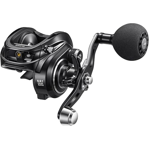 Piscifun Alinox 300 Baitcaster Fishing Reel,Aluminum Frame Baitcasting Reel, 33Lbs Max Drag, Freshwater & Saltwater Low Profile Casting Reel for Musky, Available in 6.6:1/8.1:1 Gear Ratio