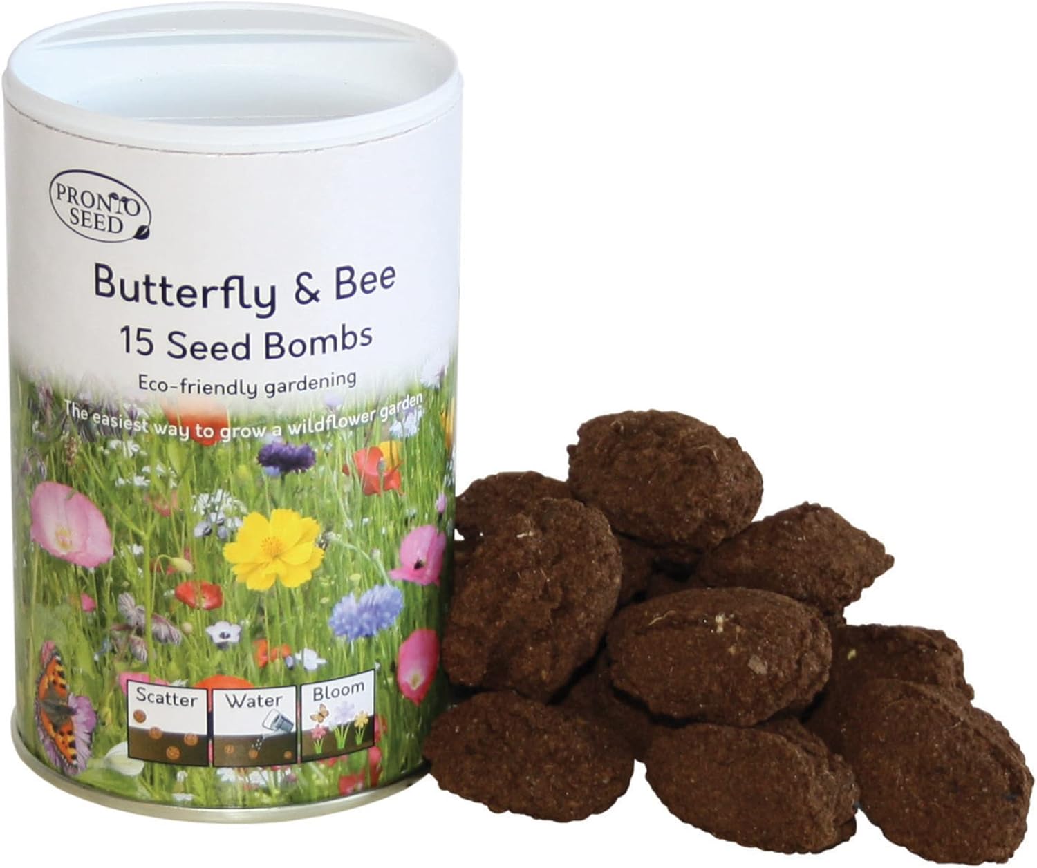 Wild Flower Seed Bombs, Butterfly & Bee Attracting, UK Wildflower Mix