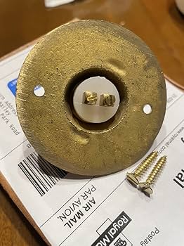 Amazon.co.jp: brass製 イギリス直輸入 アメリカ ドアベルボタン