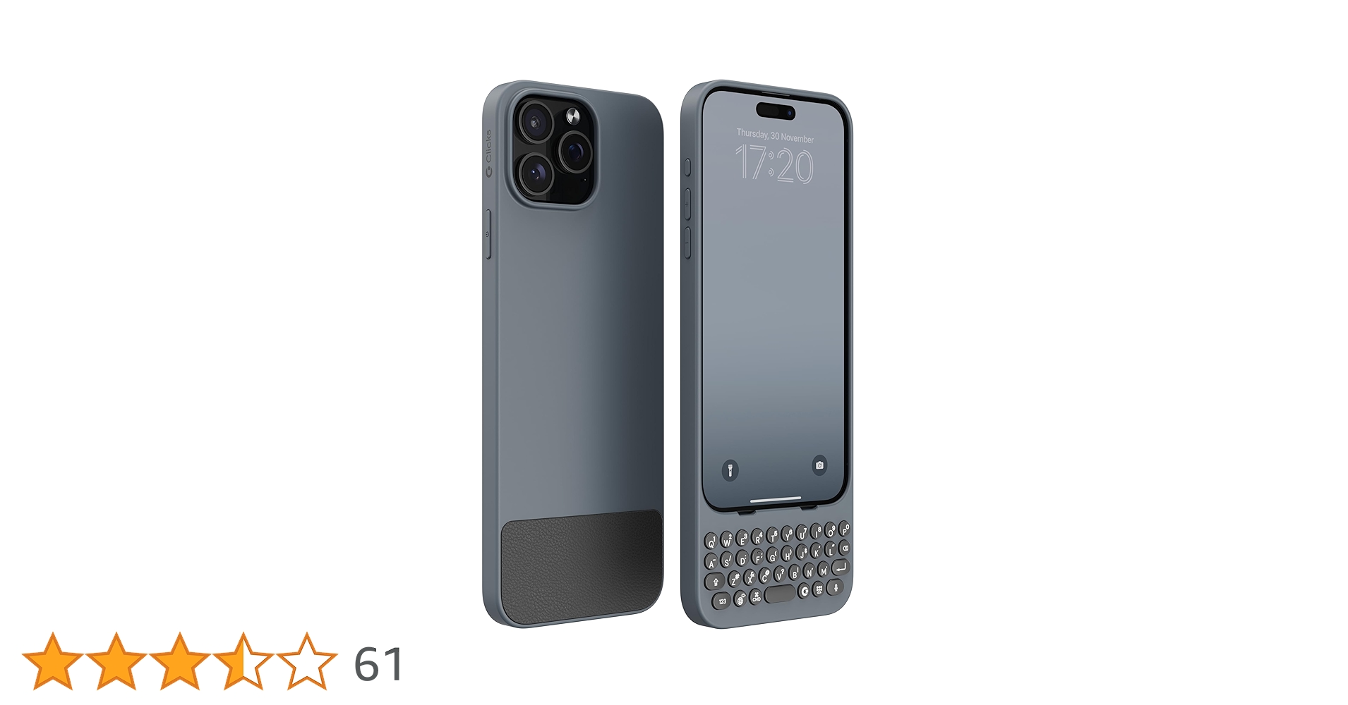 Clicks Keyboard for iPhone 15 Pro Max - London Sky : Amazon